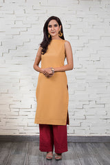 Red Cotton Palazzo Pants NJ-005