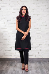 Black & Red Turtle Neck Shirt NJ-001