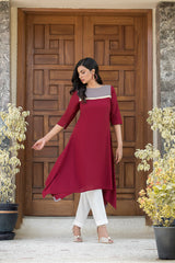 Off White Straight Pants NSR-001