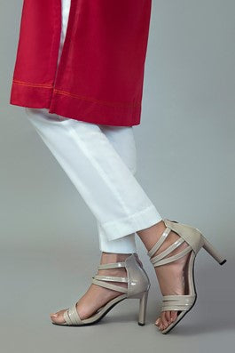 White Straight Pants NR-004