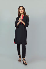 Black with Fiery Red Accent Shirt NR-002