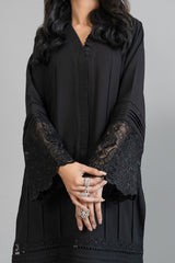 Classic Black with Laces and Pleats (2 Piece)