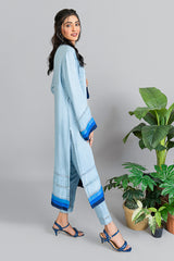 Sky Blue with Ombré and Laces (2 Piece)