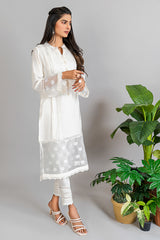 White with Laces and Pleats (2 Piece)