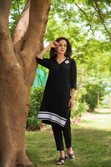 White & Black Shirt NS-001