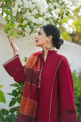 Maroon & Rust Dupatta NRA-007-MRD