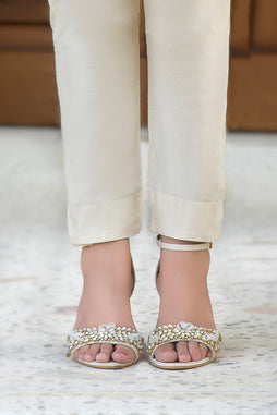 Ivory Slim Fit Pants NRA-009