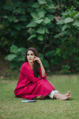 Cerise Pink Long Shirt NS-007