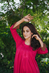 Cerise Pink Long Shirt NS-007