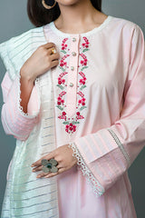 White Dupatta with Gota NR-006