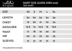 Red & Dull Gold Shirt NRN-010