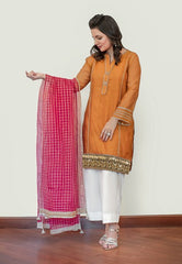 Marigold Cotton Net Shirt NRA-001