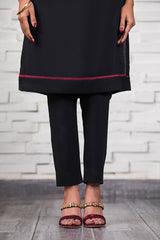 Black & Red Turtle Neck Outfit (2 Piece)