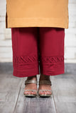 Red Cotton Palazzo Pants NJ-005