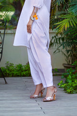 White Straight Shalwar NZ-001