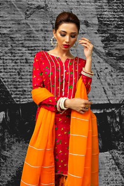Orange Dupatta NRN-010-OND