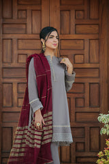 Mahogany & Dull Gold Dupatta NRA-010-MGD