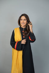 Mustard Dupatta with Gota and Sequins NR-007