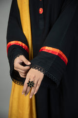 Black Hand Embroidered Kurta NR-007