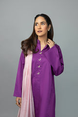 Purple Kurta with Buttons NR-009