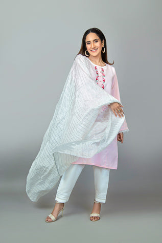 White Straight Shalwar NR-006
