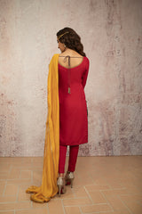 Mustard Dupatta with Gota and Sequins NQ-002 -MD