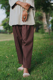 Brown Straight Shalwar NS-004