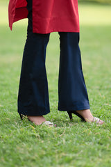 Navy Blue Bell Bottom Pants NS-006