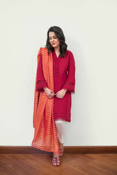 Orange Dupatta NRA-005-OD
