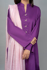 Purple Kurta with Buttons NR-009