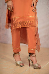 Rustic Orange Lace and Gota Pants NQ-003